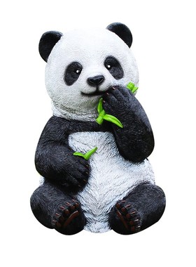 户外仿真大熊猫雕塑成都公园装饰品草坪动物花园林景观玻璃钢摆件