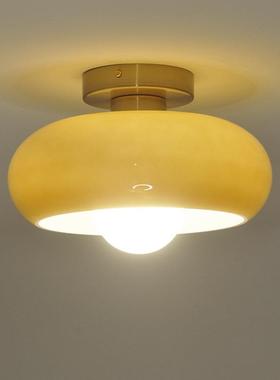 法式中古卧室面包吸顶灯现代简约过道阳台玄光灯餐厅衣帽间吸顶灯