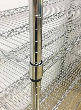 两层扶手搬运车不锈钢色小推车可移动置物架周转工具车拉货分拣车