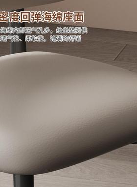 意式极简餐厅吃饭餐桌餐椅家用凳子轻奢高级客厅休闲化妆椅子靠背