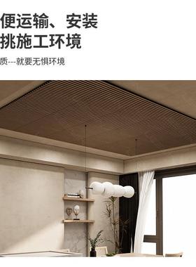 木条吸音板隔音板木条格栅吸音板隔音装饰板聚酯纤维格栅板