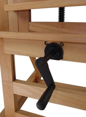 德国榉木单摇杆画架落地实木抽屉式单摇柄画架