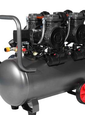 DX13-021300W×2-50L静音无油小型空压机气泵高压木工油漆空