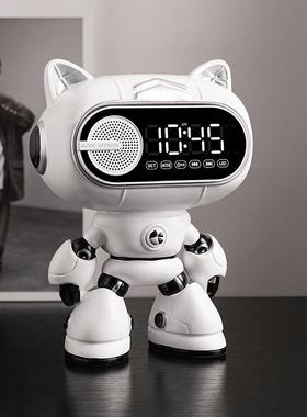 贝汉美智能闹钟装饰品摆件现代客厅卧室桌面床头柜摆学生台式时钟