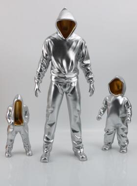 现代秘摆身人物ZOJ抽象站隐立男孩件样板间神售楼部客厅玄关雕塑