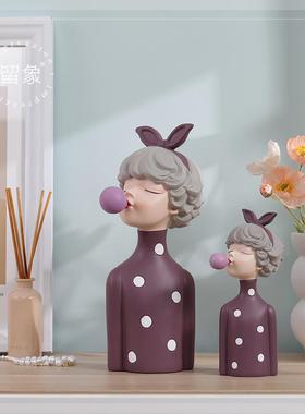 泡泡女孩家居饰品客厅桌面电视柜装饰品玄关摆件乔迁新居礼品