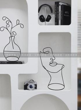ins铁艺陈5745列饰展示架北人欧抽象物物摆首件置架柜台装饰家居
