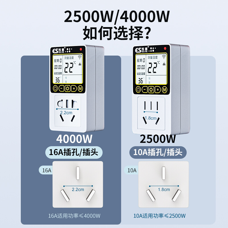 德国wifi温控器数显智能全自动温度控制器仪开关插座锅炉地暖爬宠-图3