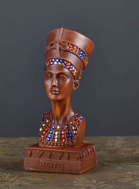 速发包摆简约家居罗厅尼大河装饰艳后摆设古埃及传奇人物雕塑邮件