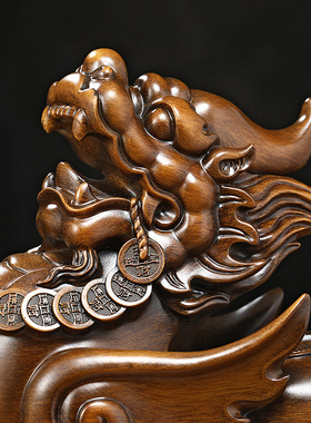 速发招财貔貅摆件一对中式客厅办公室装饰开品朋友店铺开店送业礼