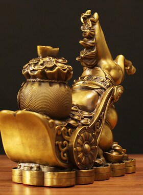 速发铜马司件马拉元宝家居客厅招财摆上发财公马店铺开业礼品