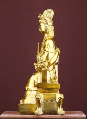 速发古摆之家 老奶奶房像韵件碧霞元君家庭客厅玄关书铜办公桌供