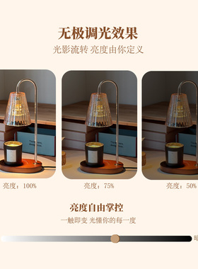 【送礼推荐】欧式复古工艺家居摆件床头灯可定时无火香薰融蜡灯