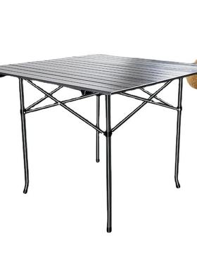 户外折叠桌便携铝合金野餐烧烤轻便小桌子车载露营装备自驾游铝桌