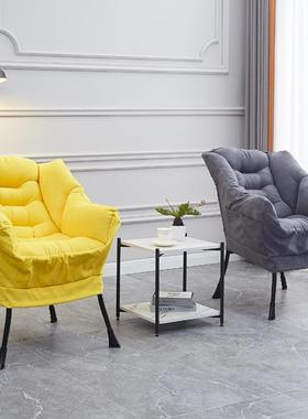 家用懒人沙发椅网红单人学生宿舍卧室小阳台躺椅休闲靠背电脑椅