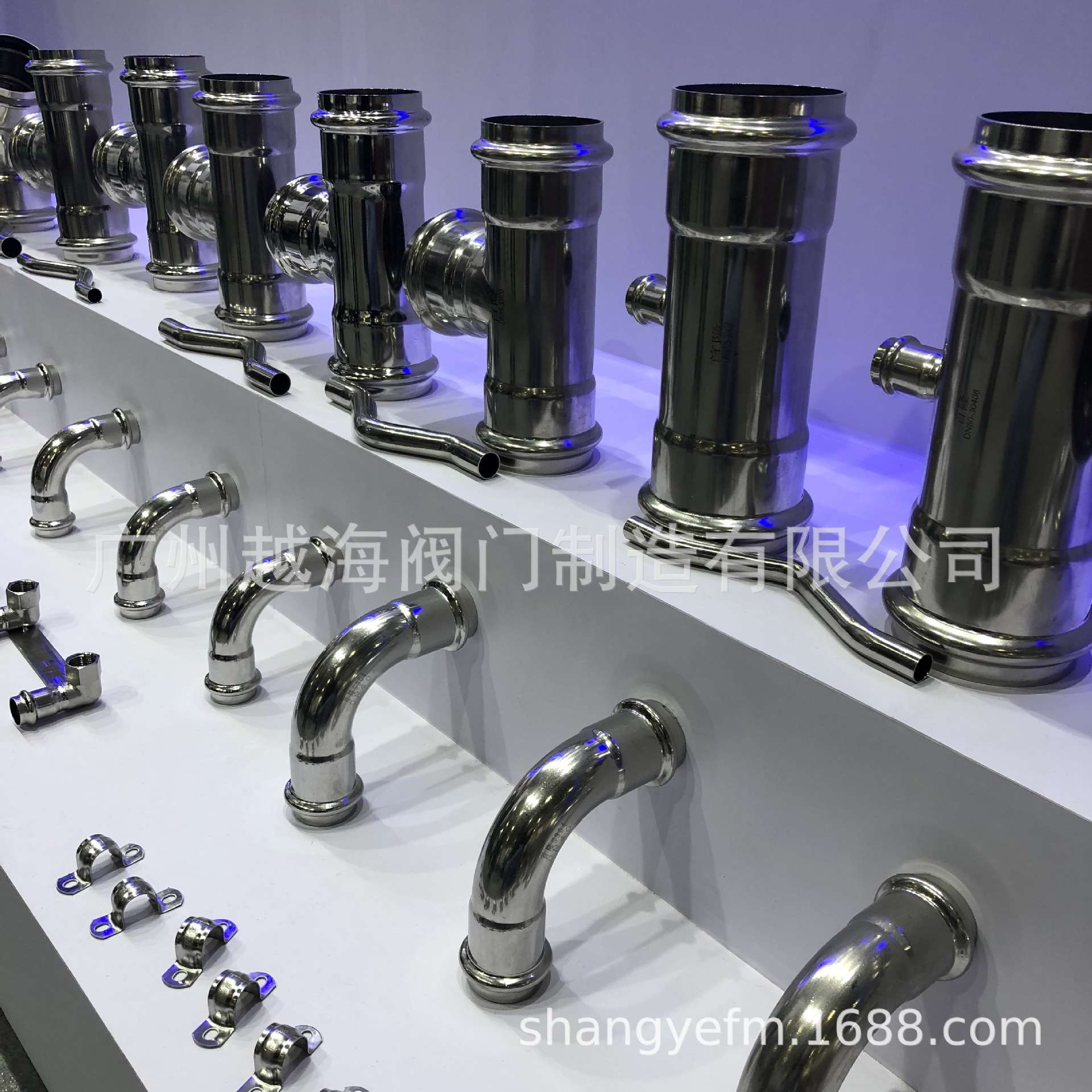 供应304卡压式90度弯头 DN20薄壁双卡压弯头 不锈钢薄壁水管管件 - 图1