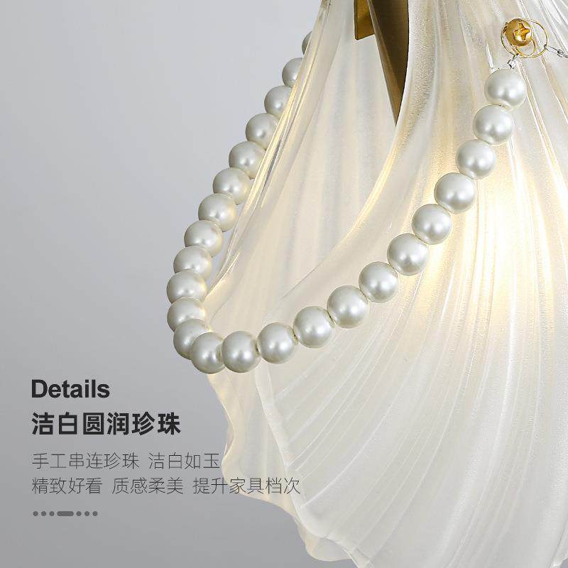 楼梯吊灯北欧奶油风简约网红轻奢贝壳别墅复式楼大气客厅长家居,淘宝优惠券,粉丝福利购,淘宝优惠卷