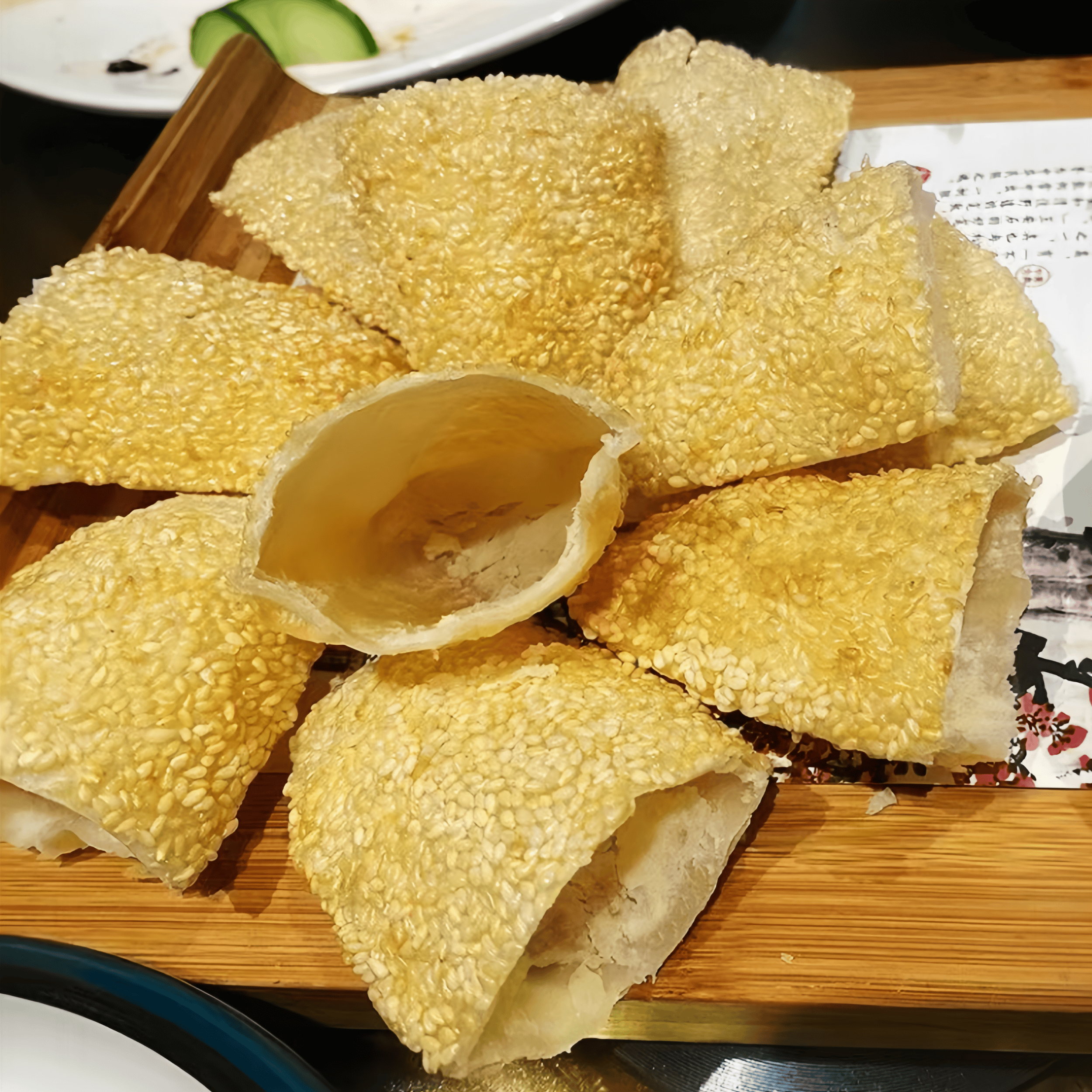 口袋饼代代有福芝麻布袋饼烧饼点心冷冻半成品200g5个/盒油炸商用,淘宝优惠券,粉丝福利购,淘宝优惠卷