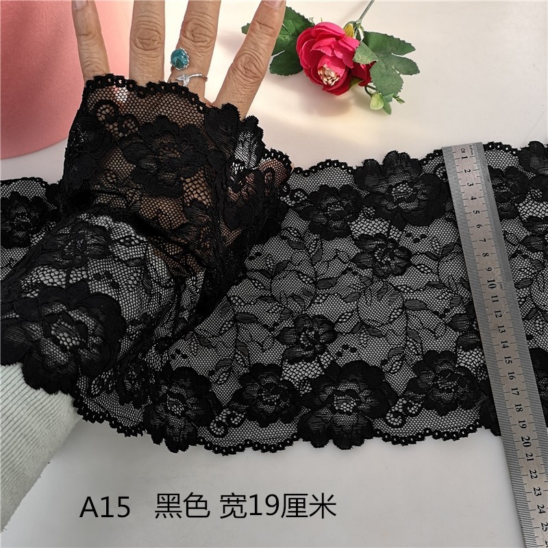 黑色蕾丝花边辅料手工diy袖子领子裙边窗帘装饰衣服服装布料面料,淘宝优惠券,粉丝福利购,淘宝优惠卷