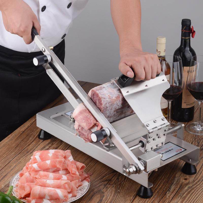 晟锋商用切片机 不锈钢切羊肉肥牛腊肉 火腿片刨肉机涮火锅 省力,淘宝优惠券,粉丝福利购,淘宝优惠卷