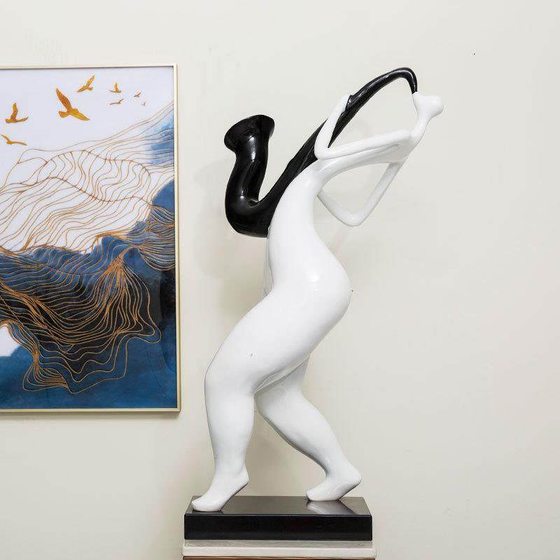 创意现代简约音乐人抽象桌面摆件玄关客厅电视柜旁轻奢装饰工艺品,淘宝优惠券,粉丝福利购,淘宝优惠卷