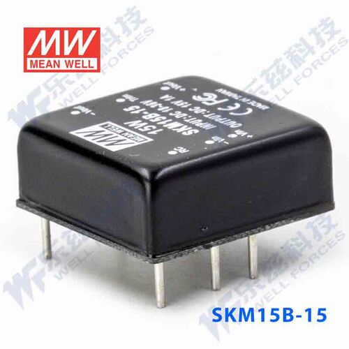 台湾明纬DC-DC模块电源SKM15B-15 15W18~36V转15V1A 稳压单路输出 - 图1