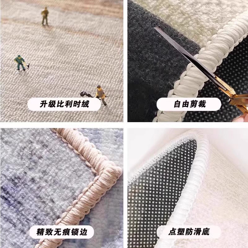 New Chinese style red floor mat entrance door mat Hulu Baifu entrance door non-slip foot mat entrance carpet mat festive