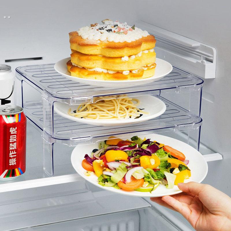 冰箱侧边收纳整理神器冰箱置物架内部厨房用品家用大全分层隔多层 - 图1