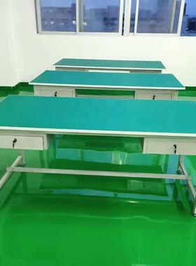 车间打包台防静电工作台操作台双层维修实验台桌子电子设备流水线