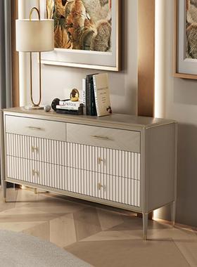 轻奢斗柜卧室电视柜美式客厅储物收纳柜现代简约抽屉柜门厅玄关柜