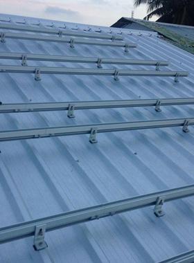 光伏支架厂太阳能面板安装组件彩钢瓦屋顶L脚固定光伏支架