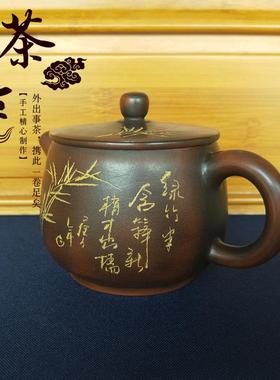 宽口瓢坭新陶230CC宜兴紫砂茶壶手工制作