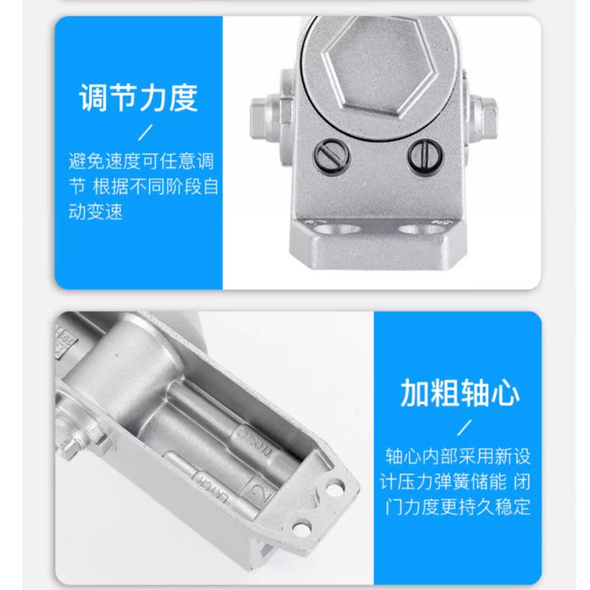 导轨式自动闭门器有框门玻璃门滑槽式滑轨液压缓冲自动定位关门器 - 图2