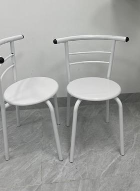 餐椅写字椅折叠靠背椅现代简约出租房椅子会议阳台厨房学生家用椅