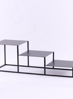 多层小型铁架博古几架铁艺MC-TY-28摆件工艺品架底座盆何景装饰盆