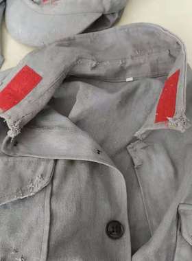 红色红军文化革命老物件水壶党旗马灯斗笠军号纪念品装饰道具摆件