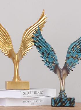 个性老鹰摆设创意办公室酒柜桌面客厅小摆件开业礼品展翅高飞