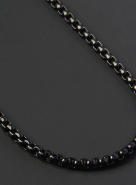 极速Simple Fashion Box Chains Necklace Men Titanium Steel Ch