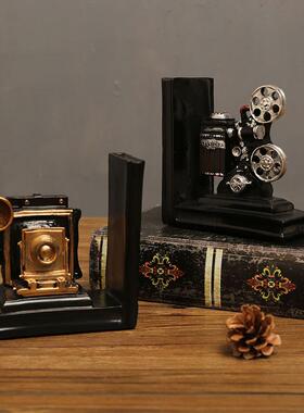 欧式创意书档书靠书立架子树脂摆件办公桌面书本杂志整理架装饰品