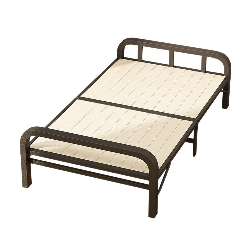 折叠床家用实木床板单人床成人简易床结实铁床双人加固铁架午休床 - 图3