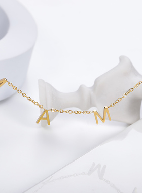 Elegant Mothers Day Mama Letter Pendant Necklaces Charm