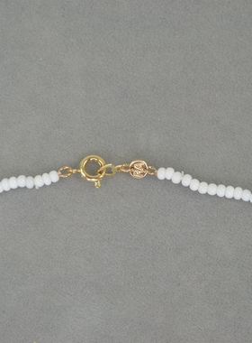 极速RA 白色 花 贝壳 短款 项链