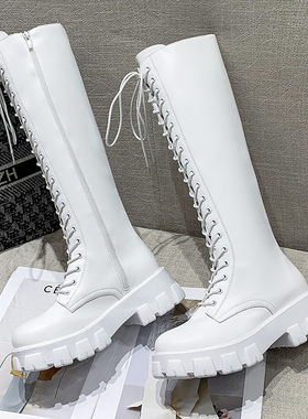 2022 New Thicken Winter Knight Boots Women Knee High Long Sq