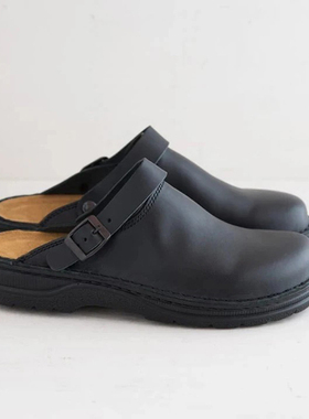 Big Size 39-48 Summer Sandals Men Leather Classic Clogs Slip