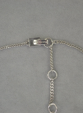 极速G 铜镀金 蓝色水晶宝石镶嵌 短款  项链