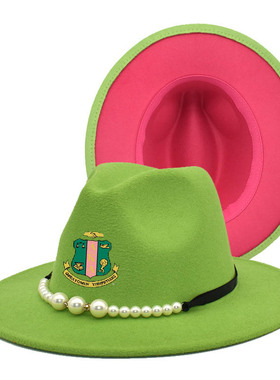 Greek Sorority Logo Diva Patchwork Women Unisex Panama Wool