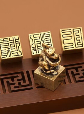 黄铜十二生肖钥匙扣挂件包包扣手