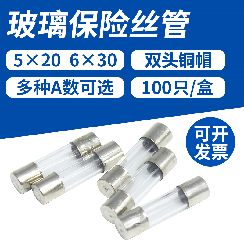 FUSES熔断器保险管 保险丝 保险芯 5*20mm 6*30mm 电流可选 250V - 图0