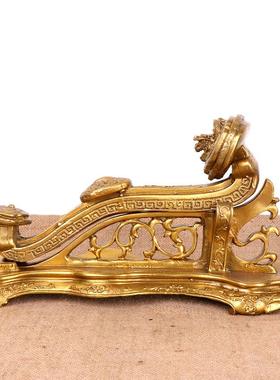 铜有底如意如意摆件家居礼品厂家加底座如意