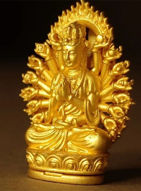 千手观音|十二生肖 鼠 守护佛挂坠项链小众高级感本命年礼物饰品